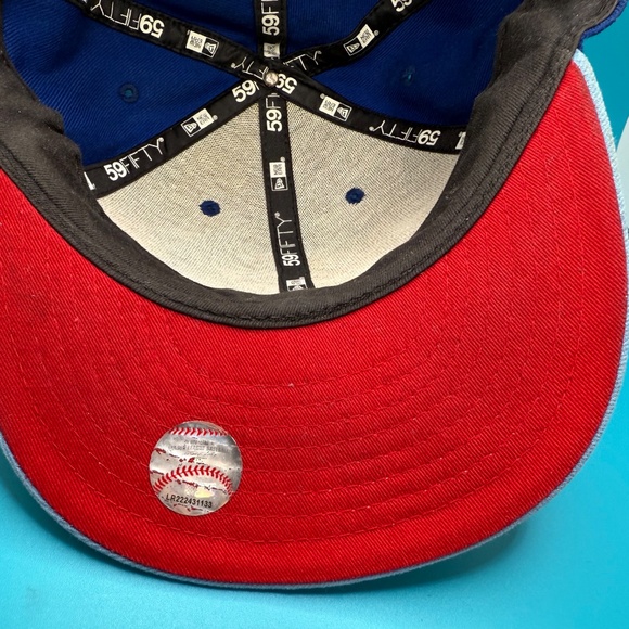 Toronto Blue Jays Alternative Logo MLB New Era  Fitted Baseball Hat - Size 7 3/8 - Picture 12 of 14